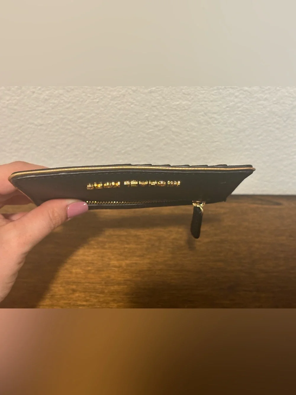 Michael Kors Black Cardholder with Gold Trim NWOT